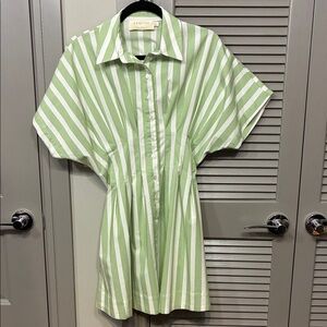 Anthropologie Pleated Shirt Dress